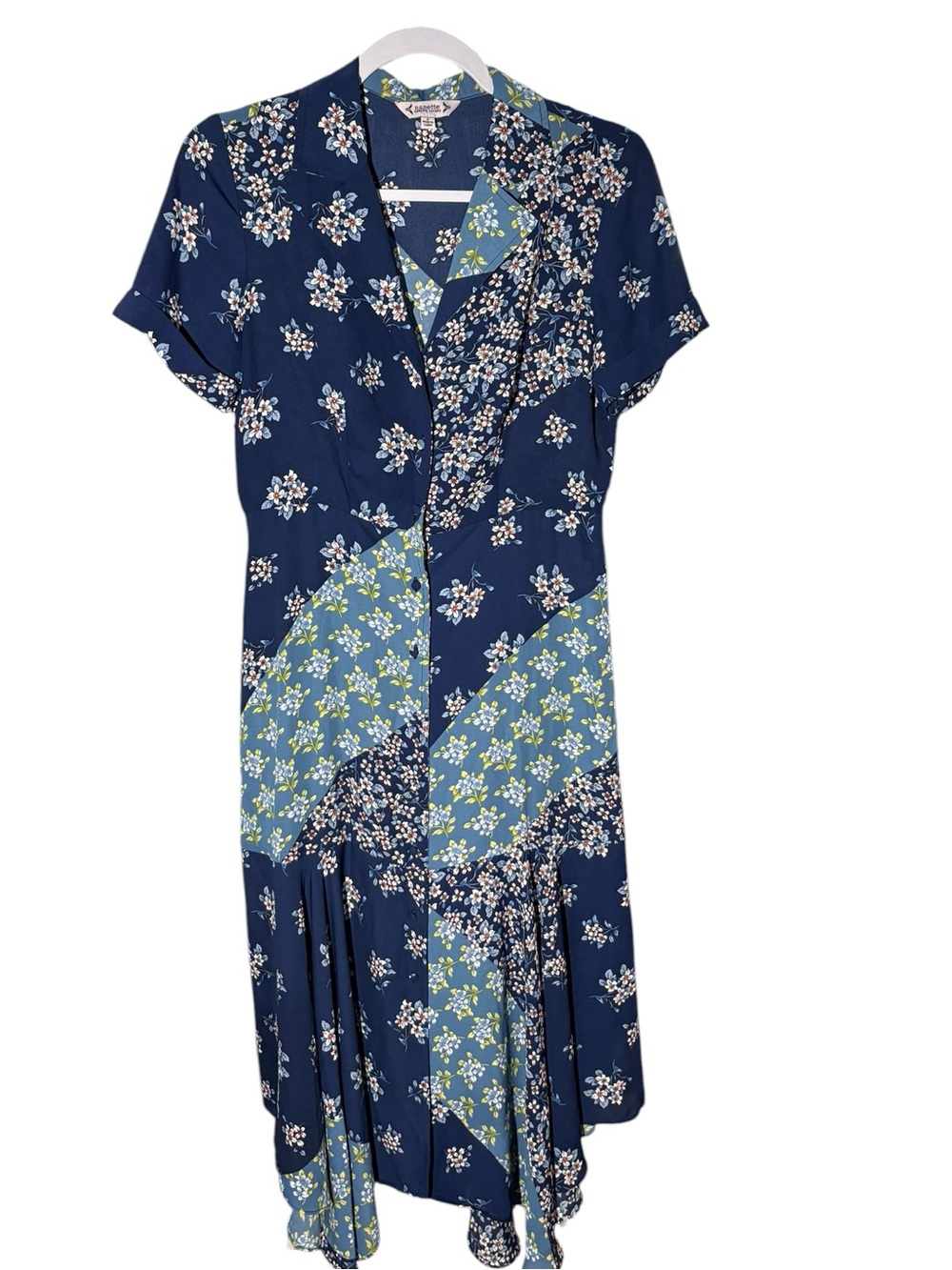 Nanette Nanette Lepore Floral Patchwork Button Down Dress Size 2